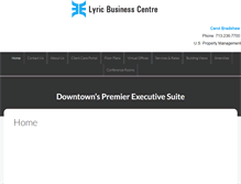 Tablet Screenshot of lyricbuscentre.com